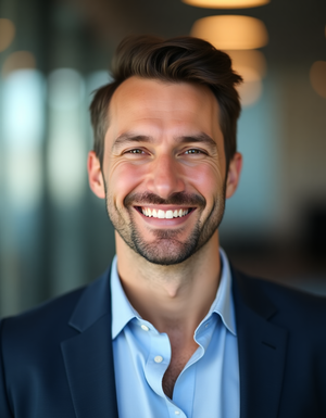 Image for professional headshot of smiling model wearing pro...